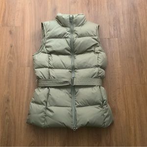 GAP WOMEN’S DOWN VEST S, OLIVE GREEN